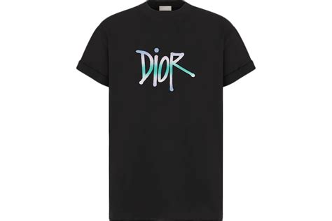 dior and shawn oversized logo t-shirt black|DIOR AND SHAWN Oversized T.